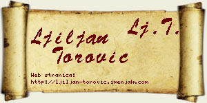 Ljiljan Torović vizit kartica